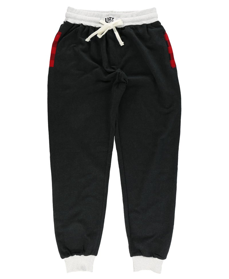 Lazy One Men's Jogger Sweatpants, Cozy, Warm, Pockets, Moose Caboose (Large) - Image 4